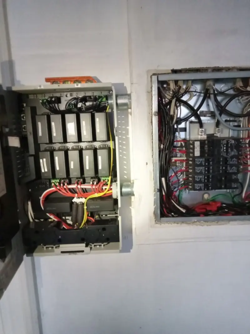 Electrical panel upgrade completed for Security Camera Wiring in Crestwood